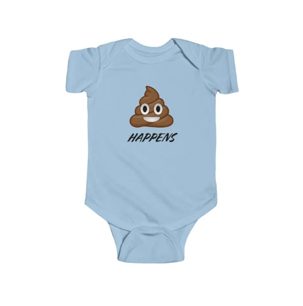Poop Happens - Infant Jersey Bodysuit