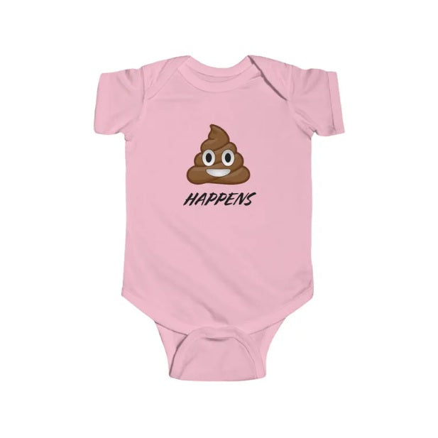 Poop Happens - Infant Jersey Bodysuit