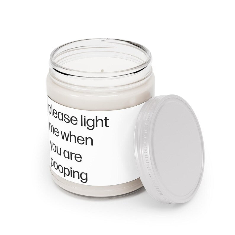 "Light When Pooping" Candle