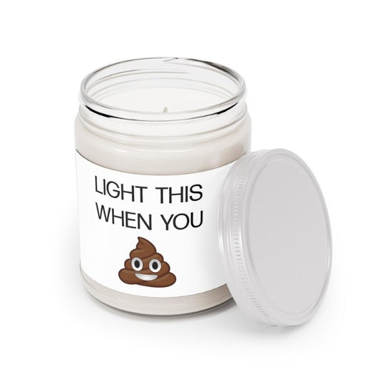 "Light This When You Poop" Candle