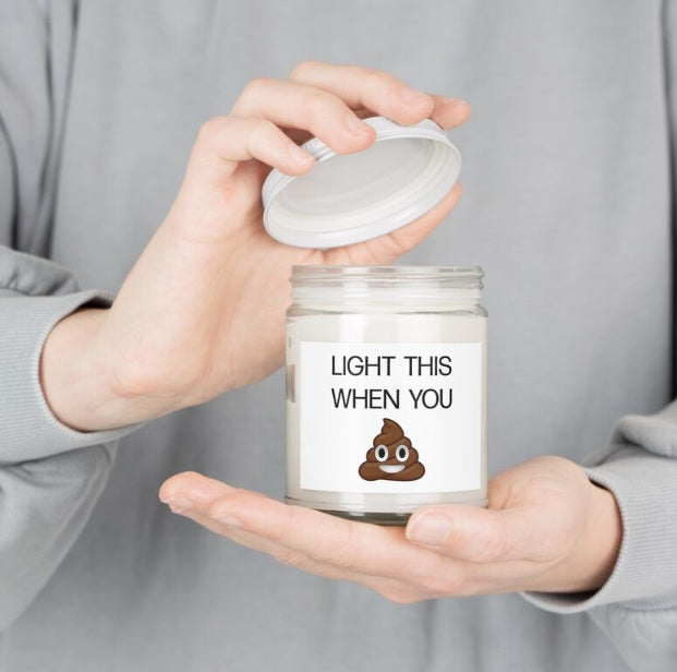 "Light This When You Poop" Candle